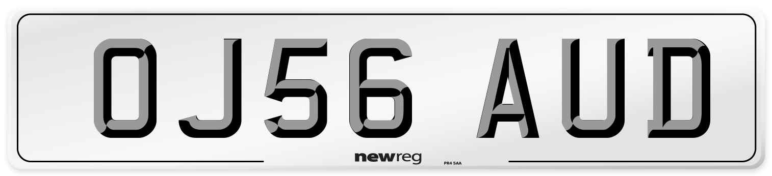 OJ56 AUD Number Plate from New Reg